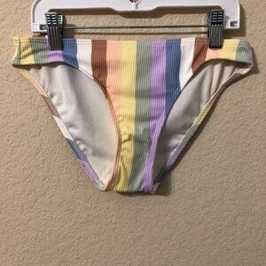 Xhilaration Bikini Bottom Striped Cheeky